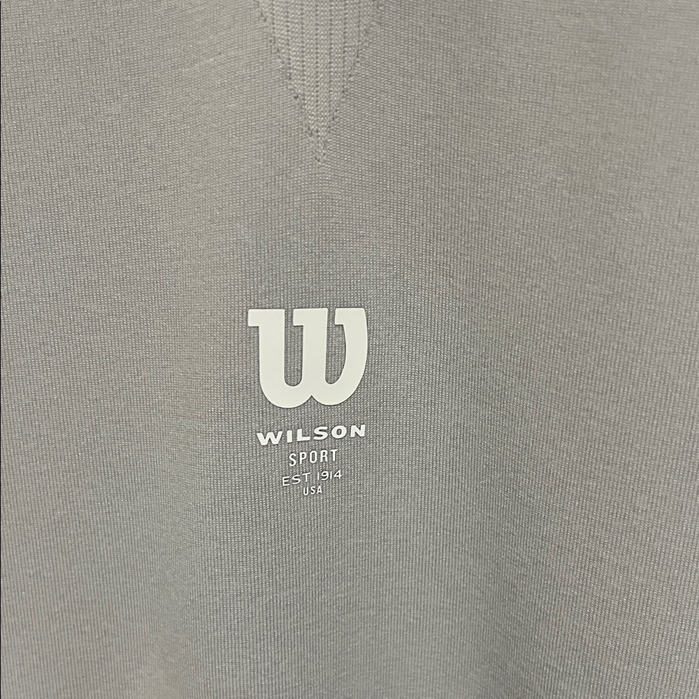 Wilson Light Gray Men's Short Sleeve Tee - Picture 2 of 3